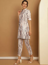 Tunic and Trouser printed co-ords-JNCS-3009White
